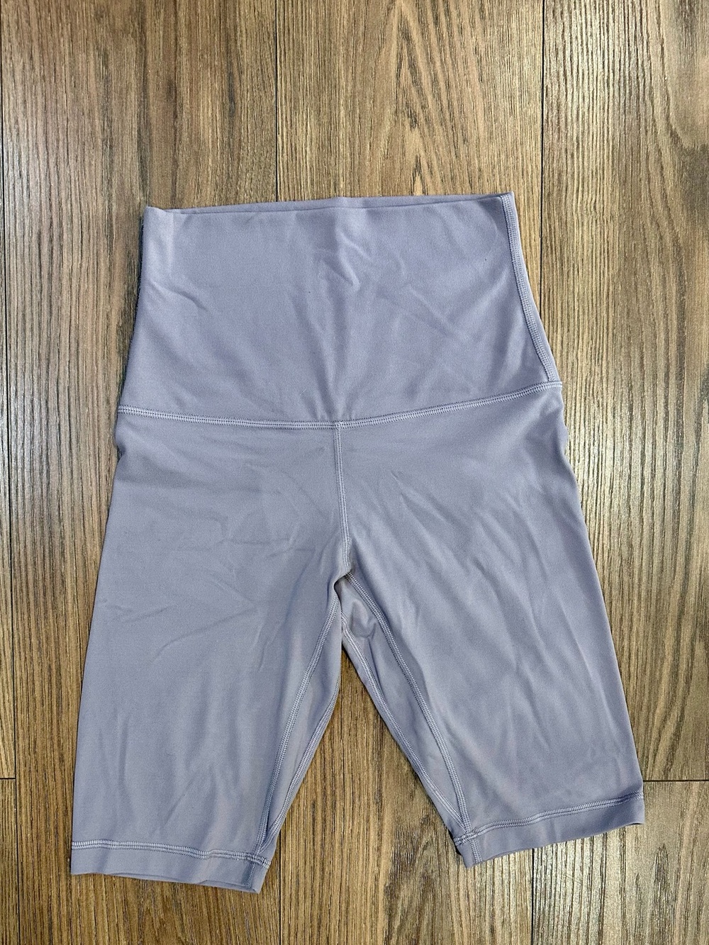 Lululemon High-Waist Purple Bike Shorts
